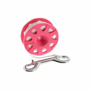 OMS Spool Rosa con Mosquetón Doble 23m