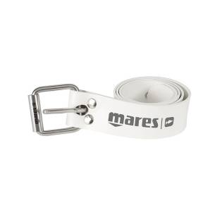 Mares Elastic Belt with SS Buckle White