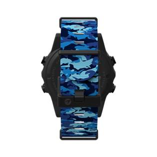 Shearwater Marina Blue Shark Camo Long Strap for Teric