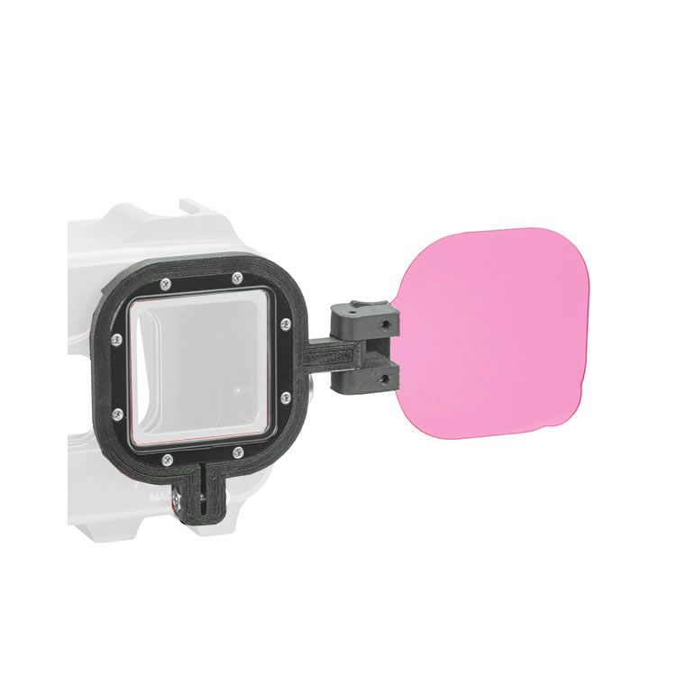 Filtro Immersione Magenta GoPro ADVFM-301 - Per Riprese Sott'Acqua In Acque Verdi O Dolci, Vetro Ottico Resistente