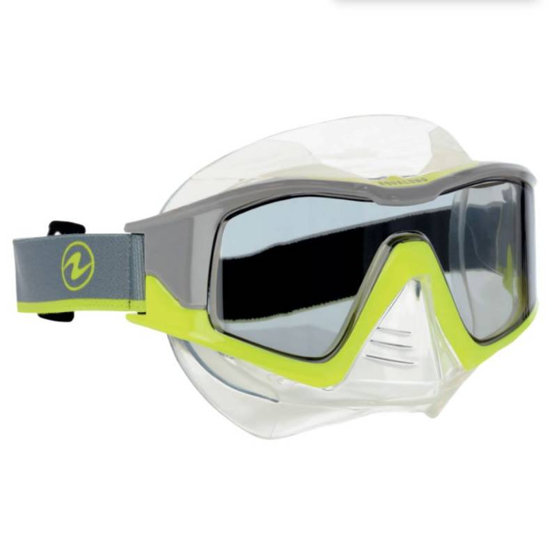 Aqualung Vita Mask Grey / Yellow Scuba Diving Buy and Sales in Gidive Store