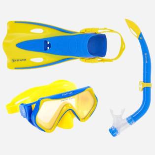 Aqualung Set Hero Junior Yellow / Blue