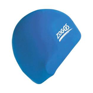 Zoggs Plain Silicone Cap Blue