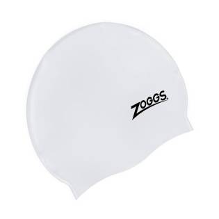 Zoggs Pline Silicone Cap White