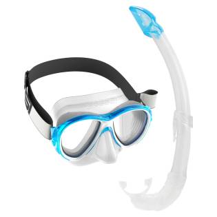 Cressi Kit Máscara Samoa TX + Tubo México Transparente / Aqua