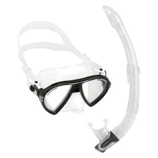 Cressi Set Ocean Vip Mask + Gamma Snorkel Clear / Black