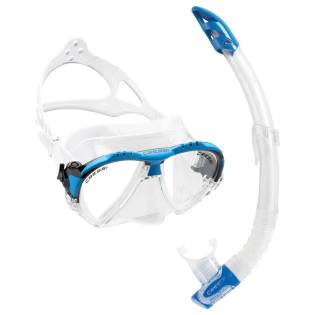 Cressi Kit Máscara Matrix + Tubo Gamma Azul