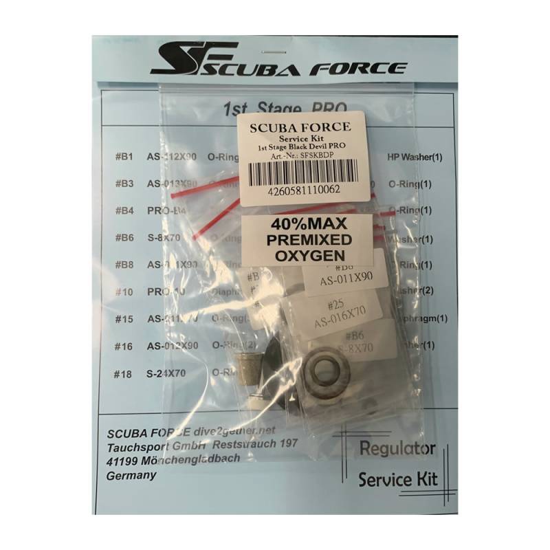 Scuba Force Devil Pro First Stage Service Kit Scuba Diving Buy and