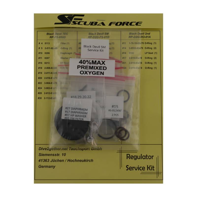 Scuba Force Black Devil SM Service Kit Scuba Diving Buy and Sales in
