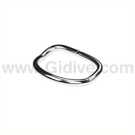 XDeep Anilla D Doblada 5cm Inox
