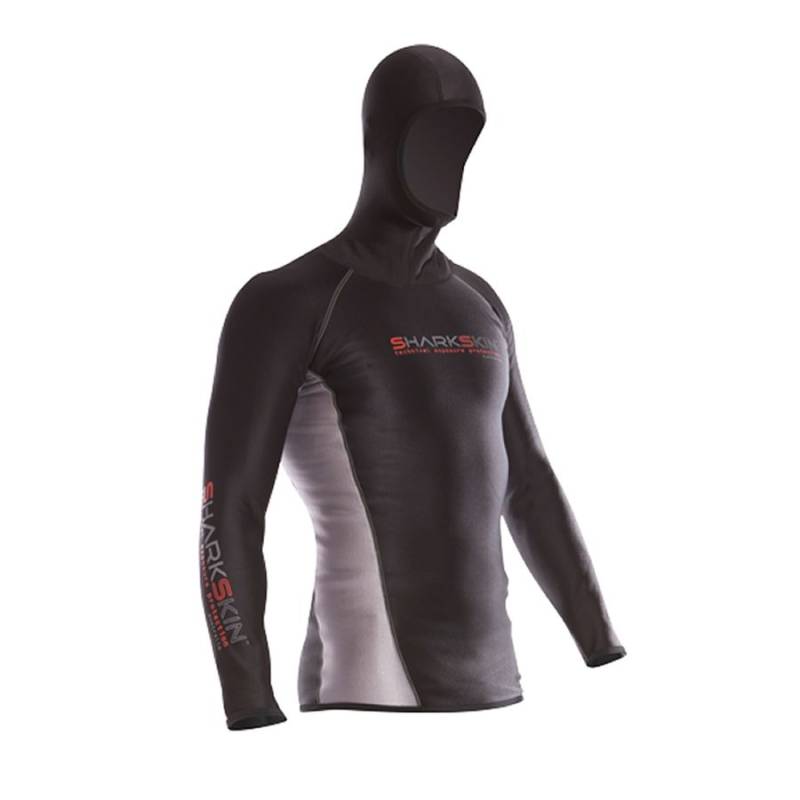 Sharkskin Chilproof Long Sleeve with Hood Man