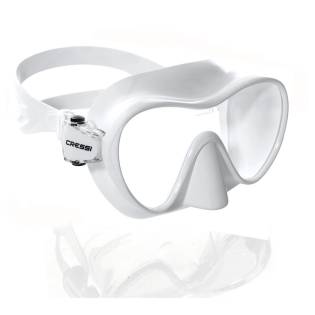 Cressi F1 White Frameless Mask