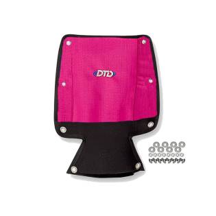 DTD Protector Acolchado Backplate Rosa con Bolsillo Boya