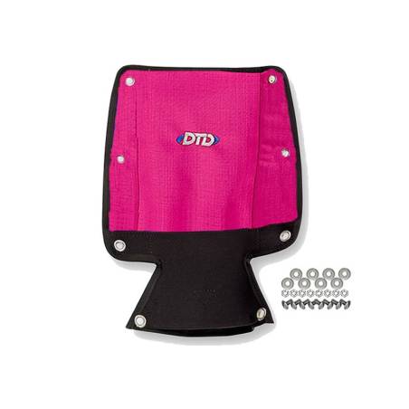 DTD Protector Acolchado Backplate Rosa con Bolsillo Boya
