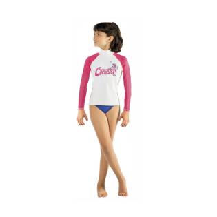 Cressi Lycra Rash Guard Long Sleeve Pink