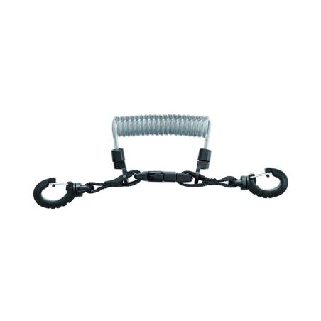Mares Correa Espiral de Acero con Mosquetones