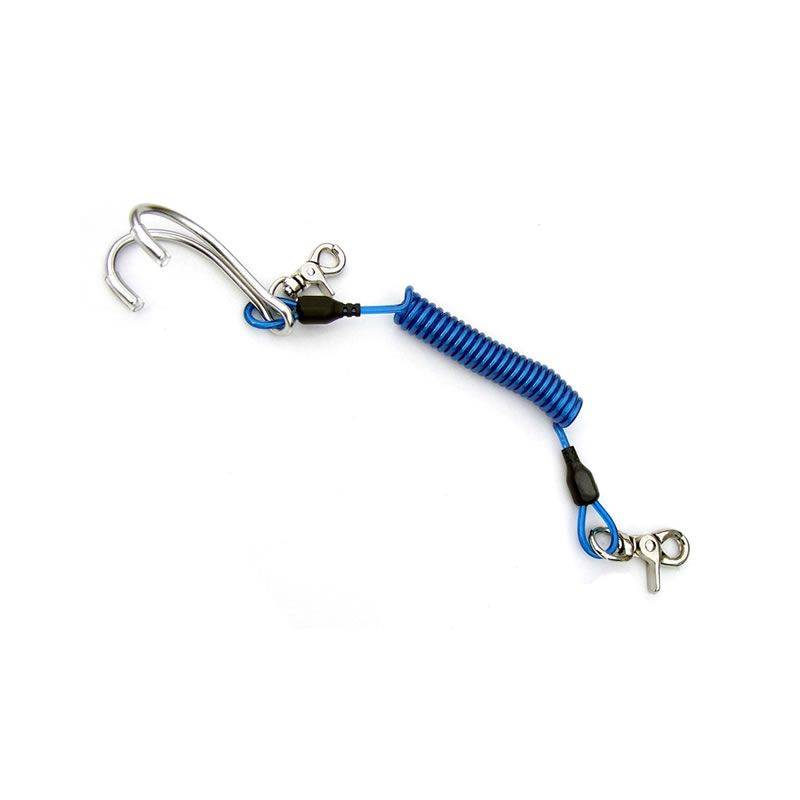 Cressi Extensor Acero Gancho + 2 Mosquetones