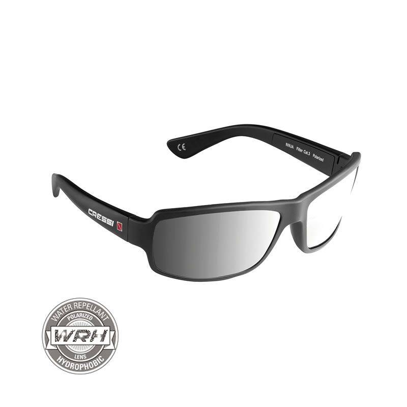 Cressi Ninja Floating Polarized Sunglass Black Mirror