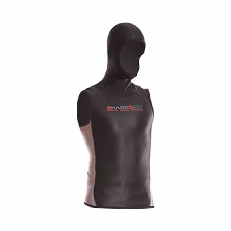 Sharkskin Chaleco con Capucha Hombre