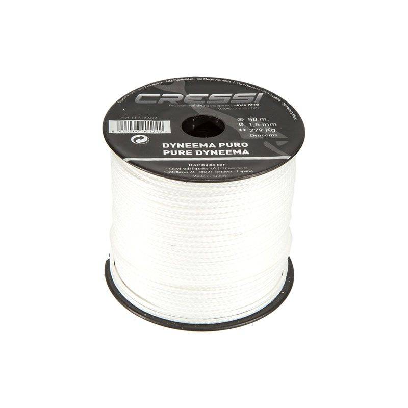 Cressi Hilo Dyneema 100% 1.5m Blanco (50m)