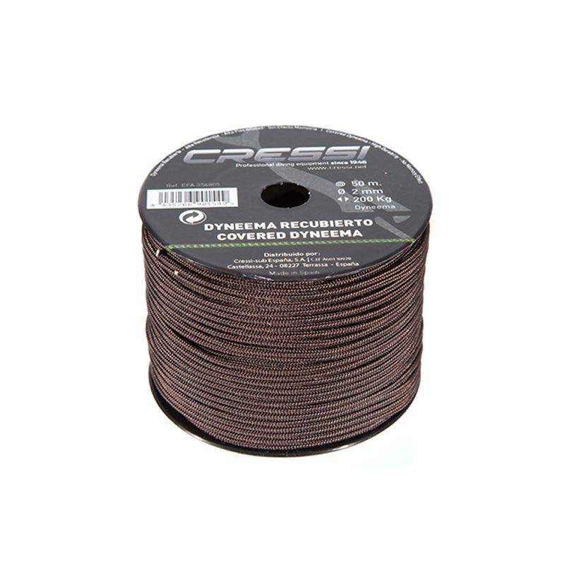 Cressi Dyneema Line with Cover 2mm Brown (50m) Cressi Dyneema Line with Cover 2mm Brown (50m)