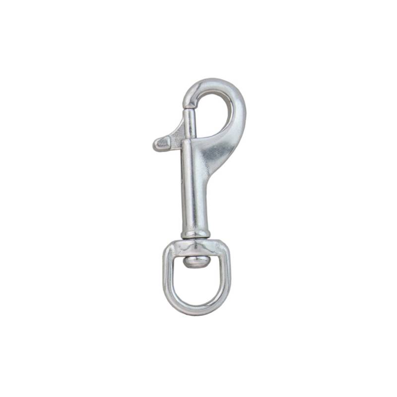 Tecline Mosquetón con Anilla 72mm Inox