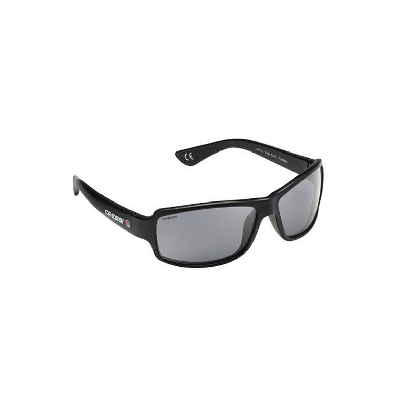 Cressi Gafas Ninja Floating Polarizada Negra Brillante