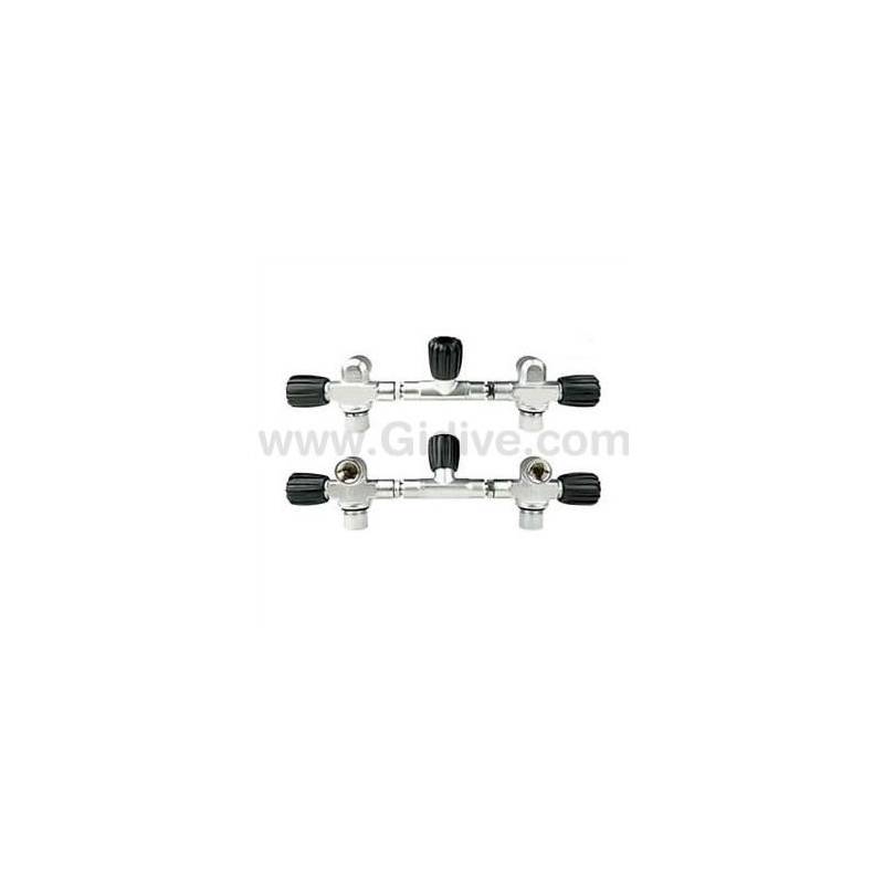 Tecnomar Grifería con Manifold Bibotella 10 litros 300bar M25x2