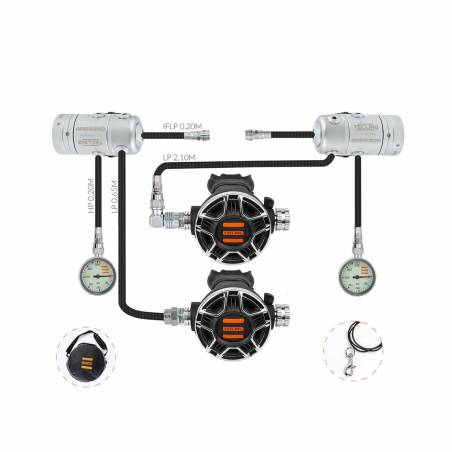 Tecline R2 Tec2 Sidemount Set