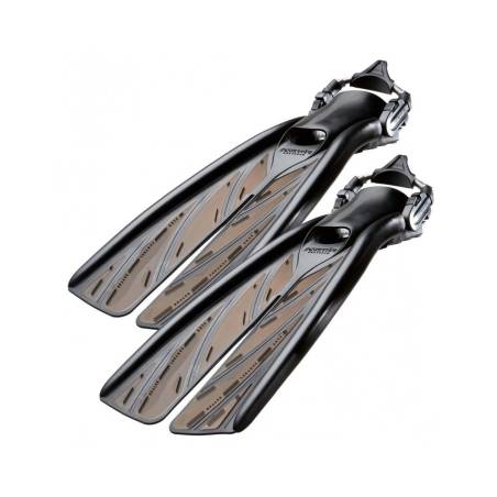 Atomic Aquatics Splitfins with Sprin Strap
