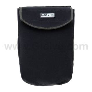 Bare Neoprene Expandable Pocket with Velcro Closure
