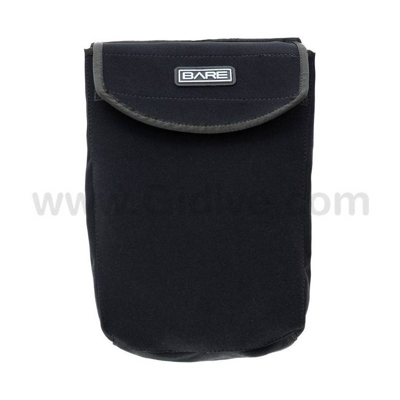 Bare Neoprene Expandable Pocket with Velcro Closure