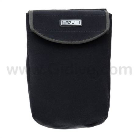 Bare Neoprene Expandable Pocket with Velcro Closure