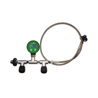 Metalsub Oxygen Decanting Hose with Digital Pressure Gauge
