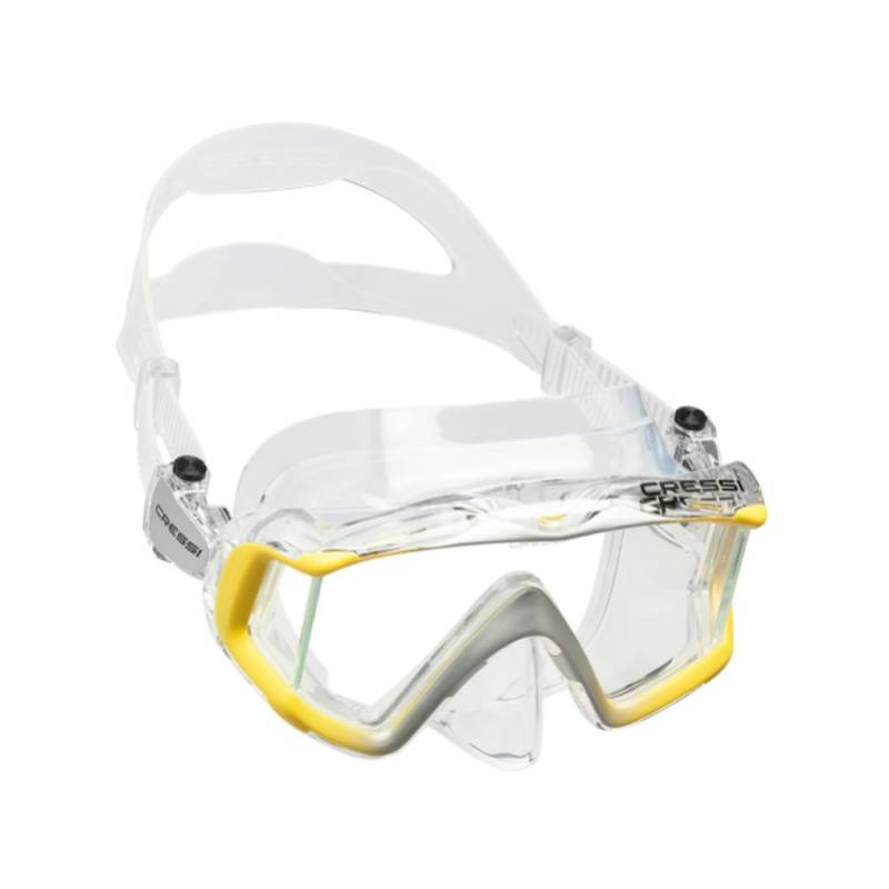 Cressi Máscara Liberty Triside Transparente / Amarillo