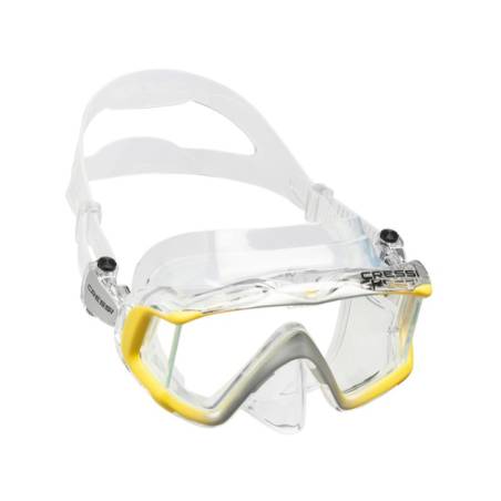 Cressi Máscara Liberty Triside Transparente / Amarillo