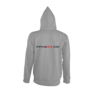 Gidive Sudadera con Cremallera Gris