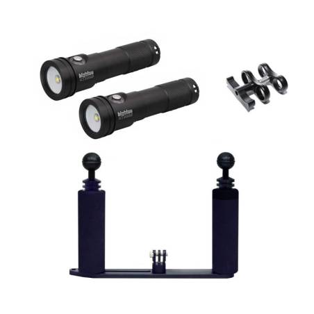 BigBlue Lighting Set GoPro 2x1300 lumen