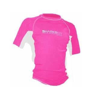 Sharkskin Camiseta Rapid Dry Manga Corta Rosa / Blanco