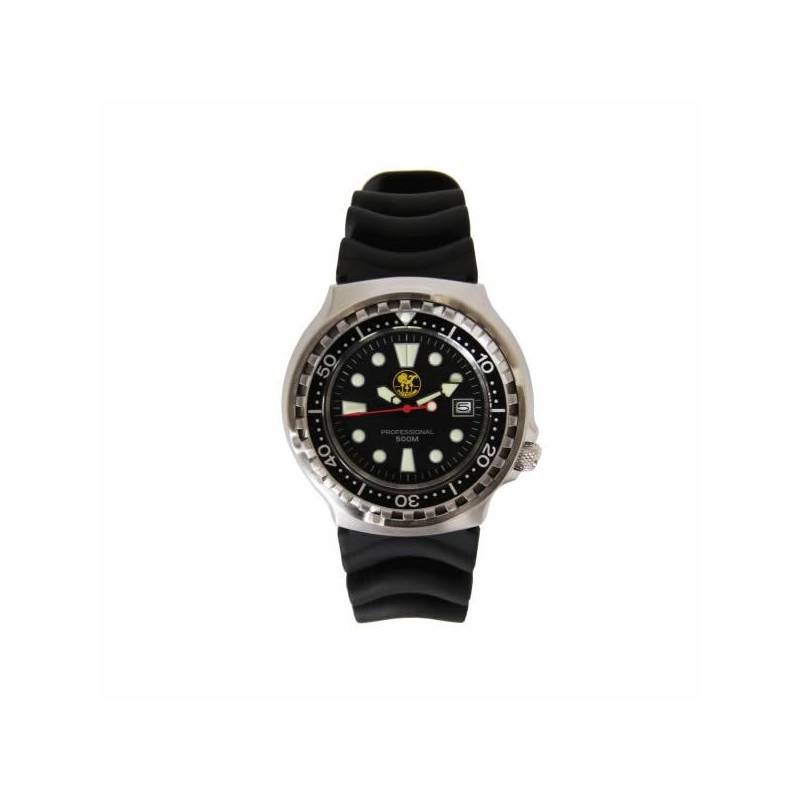 Poseidon Reloj Professional 500m Negro