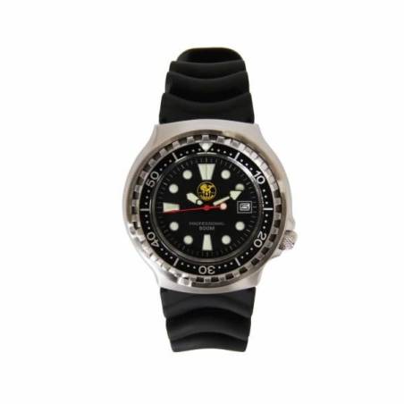 Poseidon Reloj Professional 500m Negro