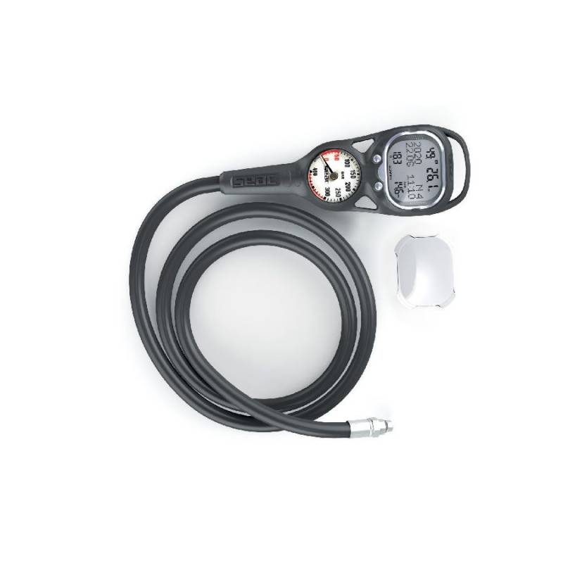 Consola De Buceo SEAC Con 3 Manómetros - Barómetro, Profundímetro Y Brújula, Para Buceo Recreativo