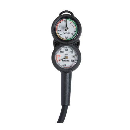 Seac 2 Elements Gauge - Depth Gauge + Pressure Gauge