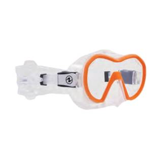 Aqualung Máscara Plazma Transparente / Naranja