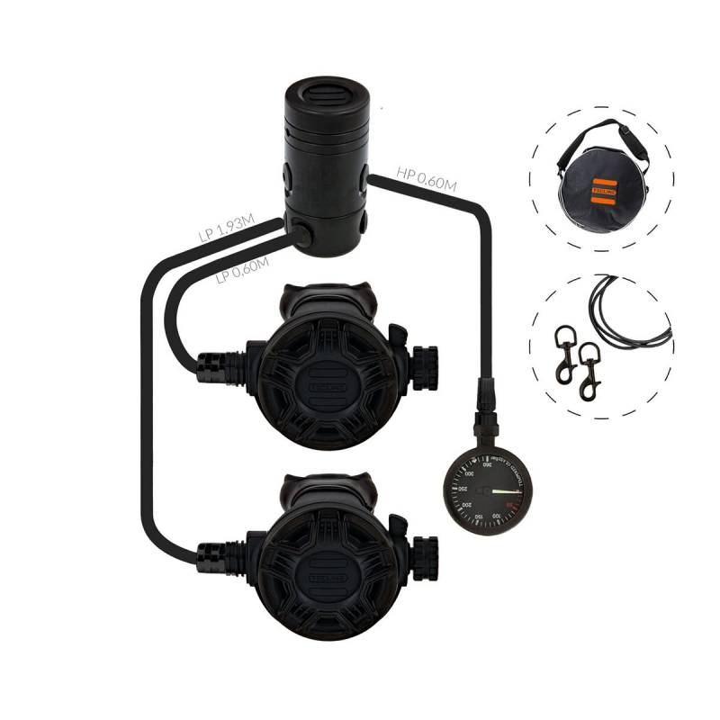 Tecline Set R2 Tec2 Semitec con Manómetro Military Line