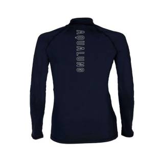 Aqualung Rash Guard Camiseta Manga Larga Negra Mujer