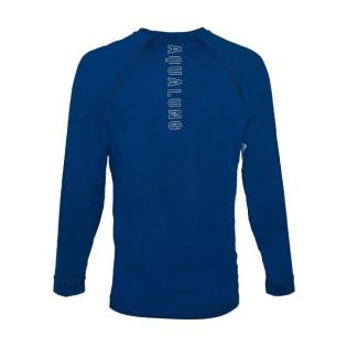 Aqualung Rash Guard Camiseta Manga Larga Hombre Azul / Blanco