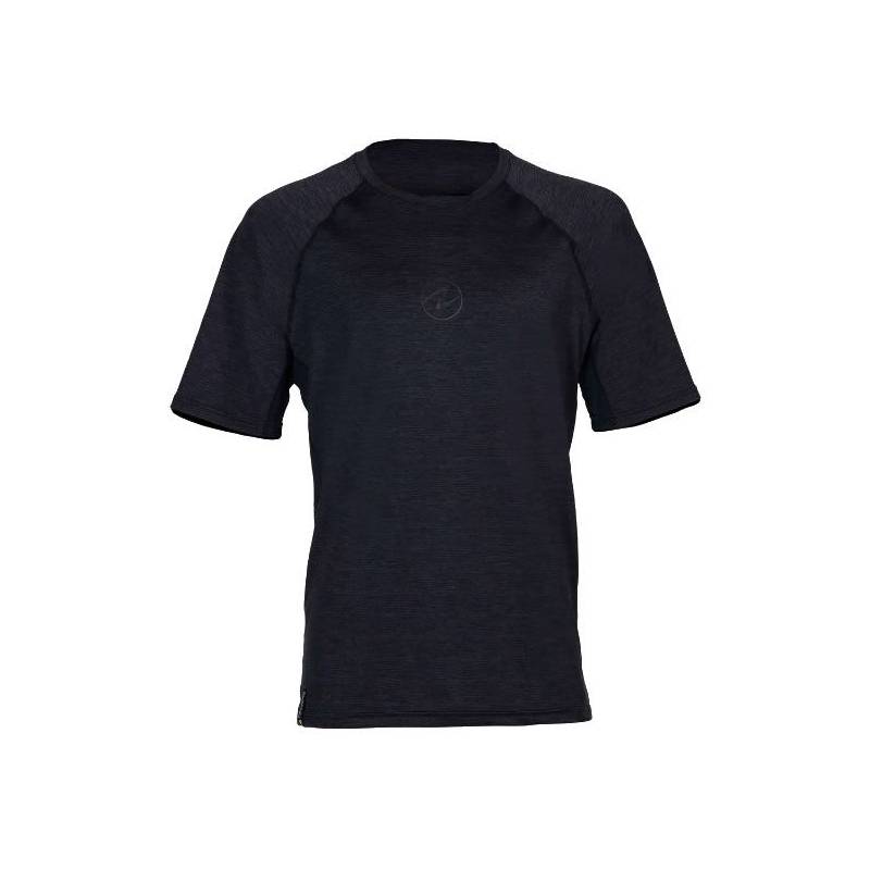 Aqualung Rash Guard Camiseta Manga Corta Hombre Negro / Gris