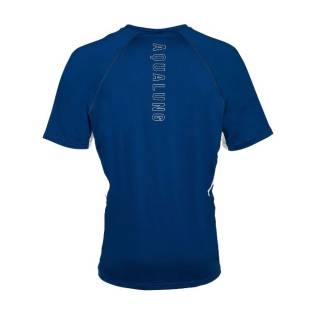 Aqualung Rash Guard Short Sleeve Man Blue / White