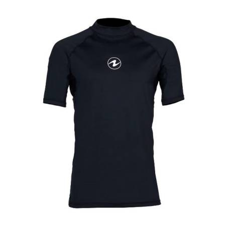 Aqualung Rash Guard Short Sleeve Man Black